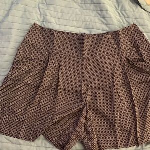 Navy blue high waist shorts from LOFT